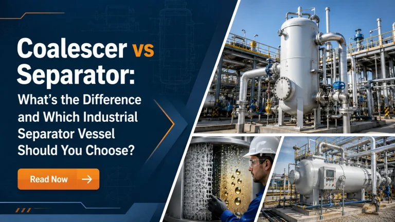 Coalescer vs Separator: What’s the Difference and Which Industrial Separator Vessel Should You Choose?