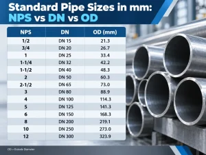 Standard Pipe Sizes in mm