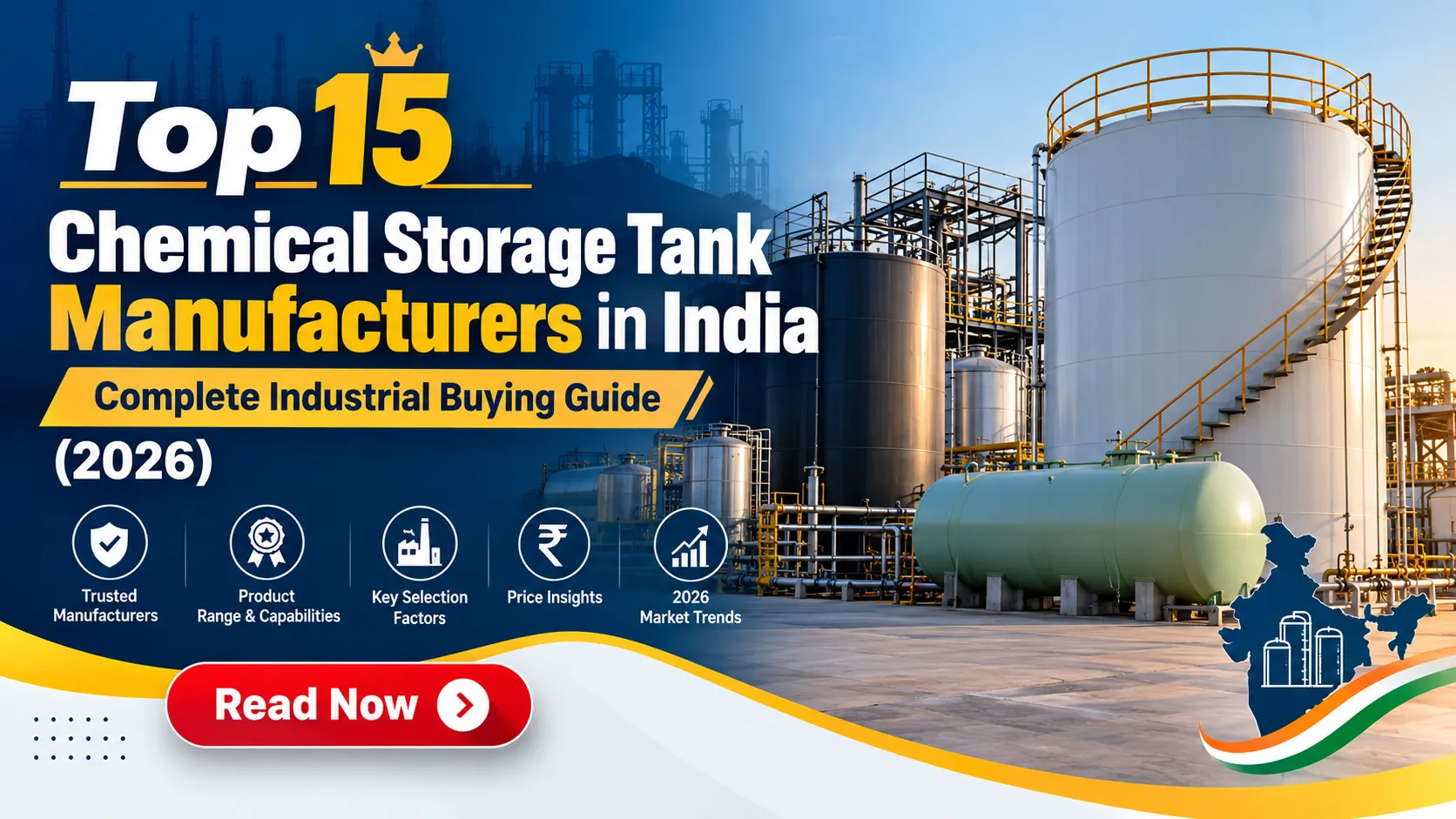 Top 15 Chemical Storage Tank Manufacturers in India – Complete Industrial Buying Guide (2026)