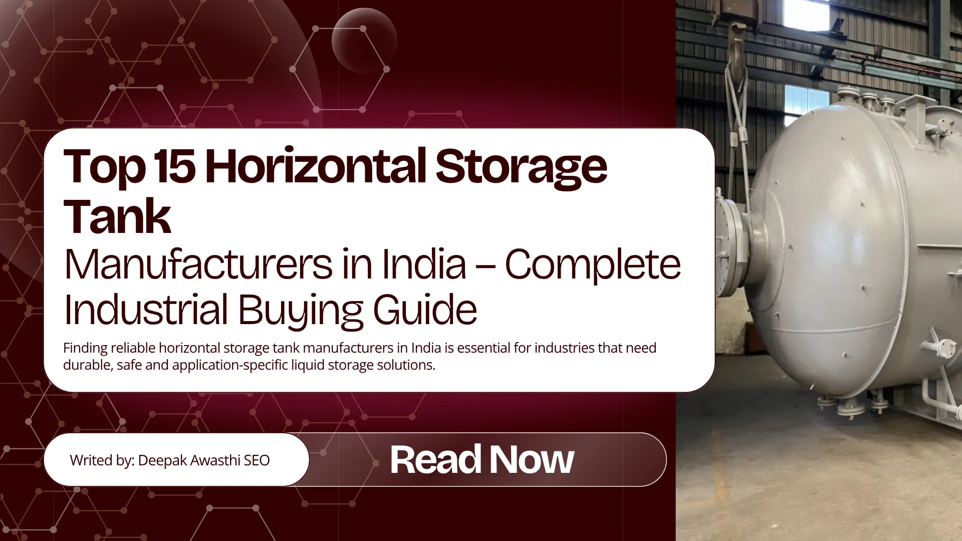 Horizontal Storage Tank Manufacturers in India